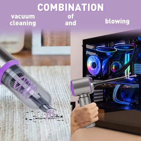 Handheld Vacuum Cleaner 22000Pa – Cordless Car Vacuum with 3-Speed Brushless Motor & Attachments – Powerful Mini Hoover for Pet Hair Upholstery & Home Cleaning
