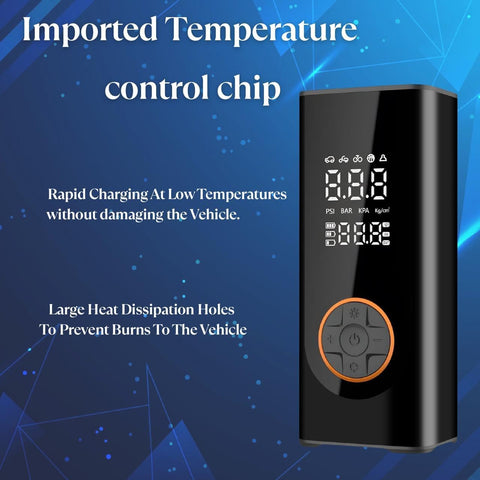 Cordless Tyre Inflator Rechargeable – Portable Car Tyre Pump150 PSI with Pressure Gauge, LED Light, Digital Display, Tyre Inflator Air Compressor for Car/Bicycle/Motorbike