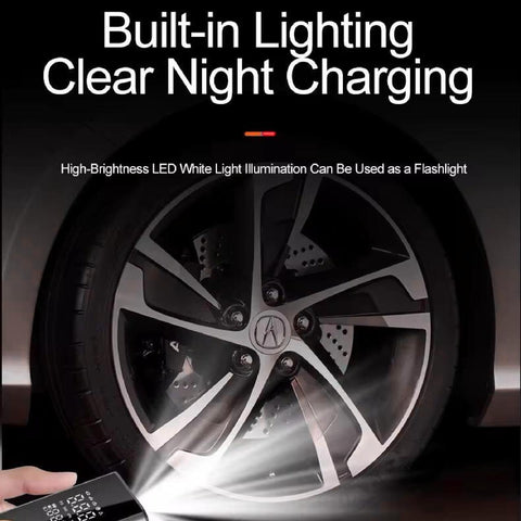 Cordless Tyre Inflator Rechargeable – Portable Car Tyre Pump150 PSI with Pressure Gauge, LED Light, Digital Display, Tyre Inflator Air Compressor for Car/Bicycle/Motorbike