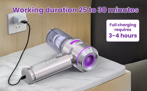 Mapasu Handheld Vacuum Cleaner 22000Pa – Cordless Car Vacuum with 3-Speed Brushless Motor & Attachments – Powerful Mini Hoover for Pet Hair Upholstery & Home Cleaning